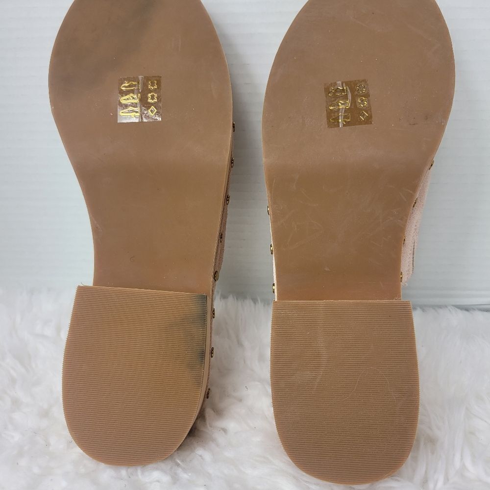 J.Crew Dakota Women's Studded Clogs Size 11 Mauve Blush BJ797 Shoes Like New - Picture 10 of 11